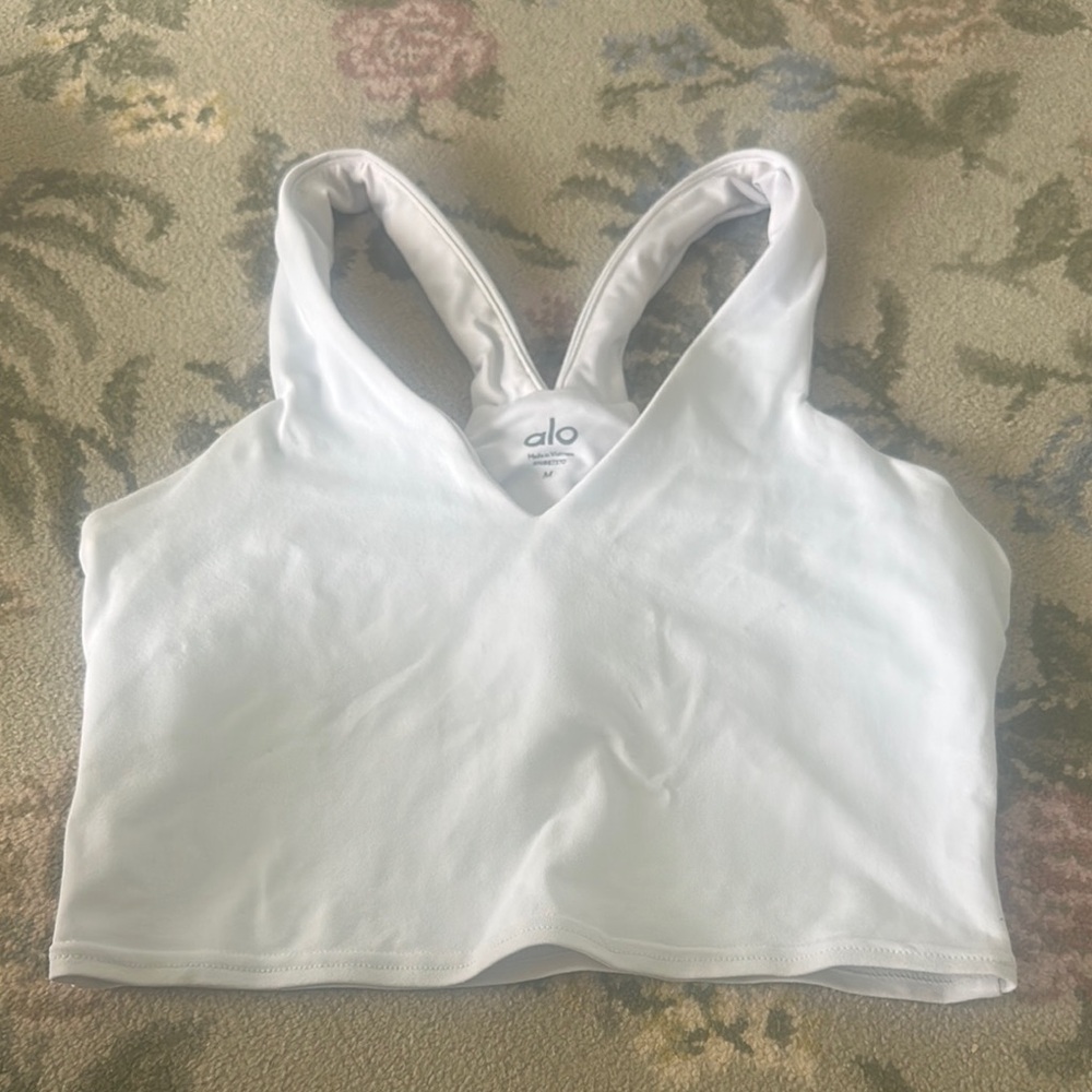 ALO Yoga White Tank Top
